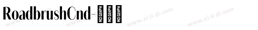 RoadbrushCnd字体转换