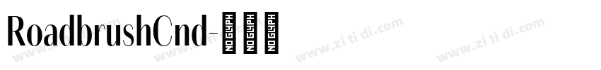 RoadbrushCnd字体转换