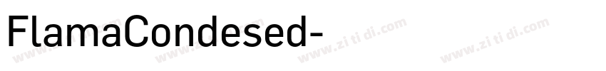 FlamaCondesed字体转换