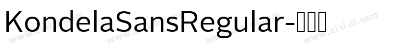 KondelaSansRegular字体转换