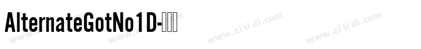 AlternateGotNo1D字体转换