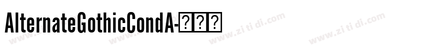 AlternateGothicCondA字体转换