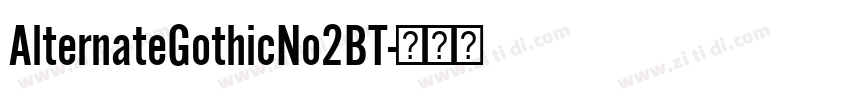 AlternateGothicNo2BT字体转换