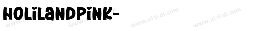 HolilandPink字体转换