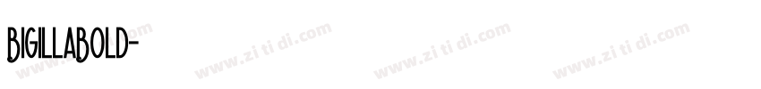 BigillaBold字体转换