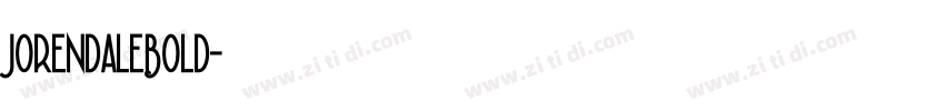 JorendaleBold字体转换