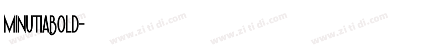 MinutiaBold字体转换
