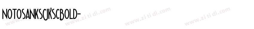 notosanksCJKscBold字体转换