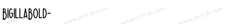 BigillaBold字体转换