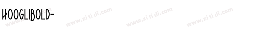HoogliBold字体转换