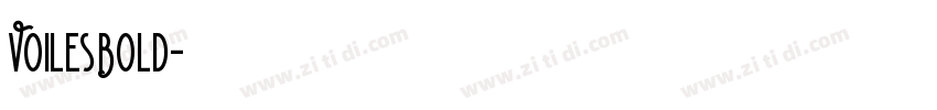 VoilesBold字体转换