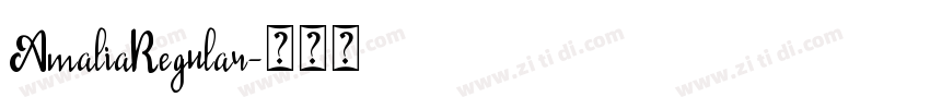 AmaliaRegular字体转换