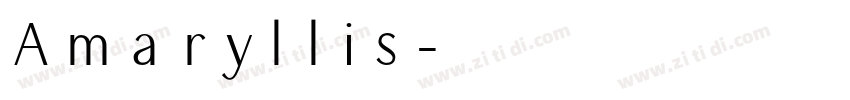 Amaryllis字体转换
