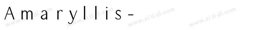 Amaryllis字体转换