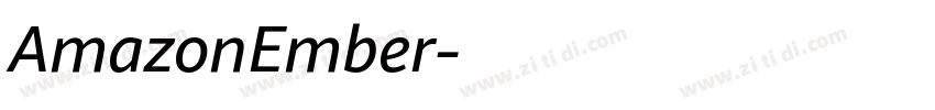 AmazonEmber字体转换