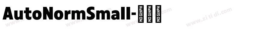 AutoNormSmall字体转换