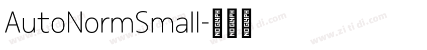 AutoNormSmall字体转换