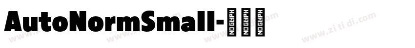 AutoNormSmall字体转换