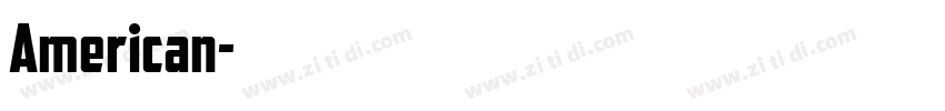 American字体转换