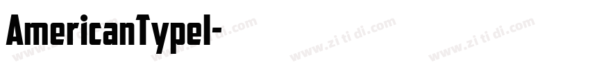 AmericanTypeI字体转换