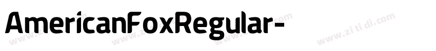 AmericanFoxRegular字体转换