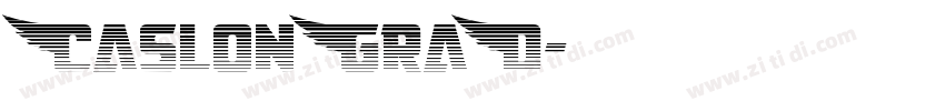 CaslonGraD字体转换