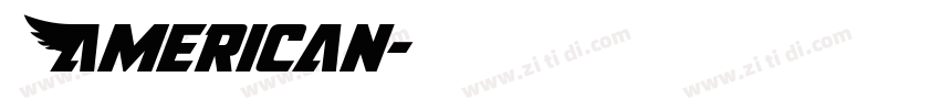 American字体转换