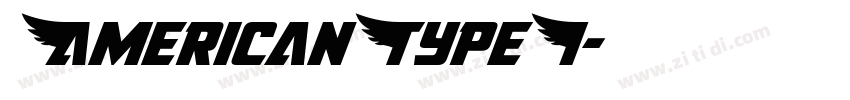 AmericanTypeI字体转换
