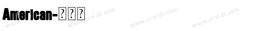 American字体转换