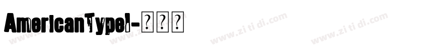 AmericanTypeI字体转换