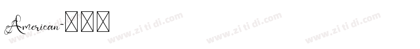 American字体转换
