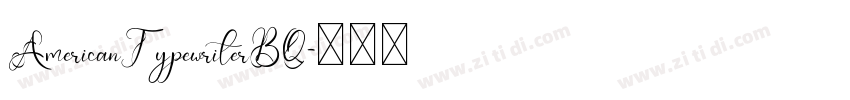 AmericanTypewriterBQ字体转换