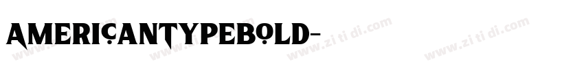 AmericanTypeBold字体转换