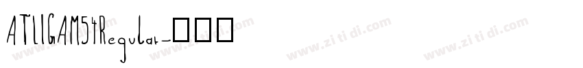 ATLIGAM54Regular字体转换