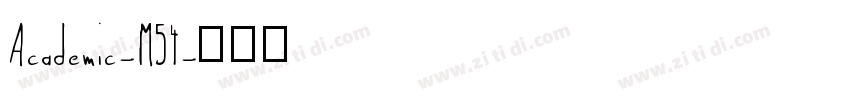 Academic-M54字体转换