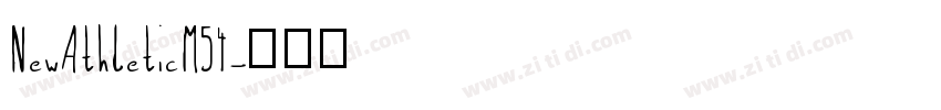 NewAthleticM54字体转换