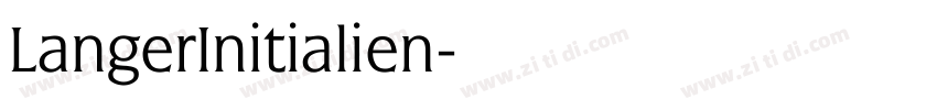 LangerInitialien字体转换