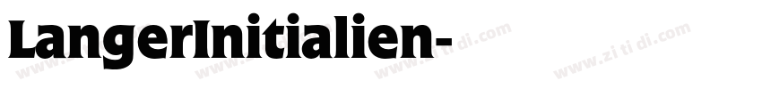 LangerInitialien字体转换