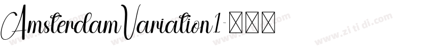AmsterdamVariation1字体转换