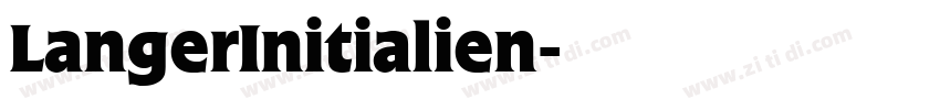 LangerInitialien字体转换