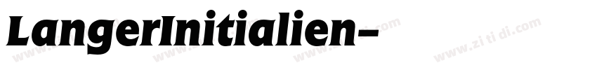 LangerInitialien字体转换