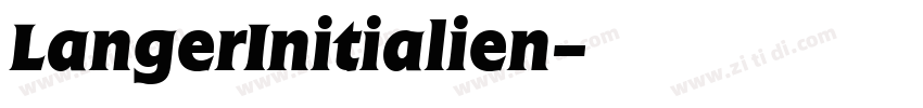 LangerInitialien字体转换