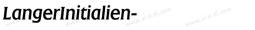 LangerInitialien字体转换