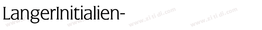 LangerInitialien字体转换