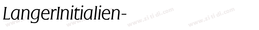 LangerInitialien字体转换