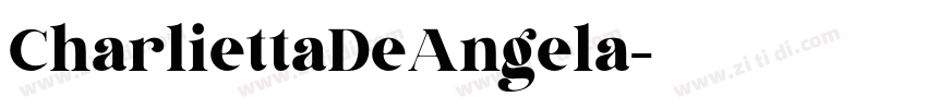 CharliettaDeAngela字体转换
