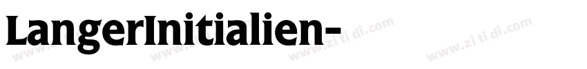 LangerInitialien字体转换