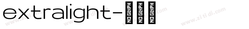 extralight字体转换