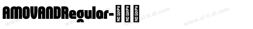 AMOVANDRegular字体转换