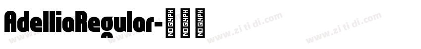 AdelliaRegular字体转换